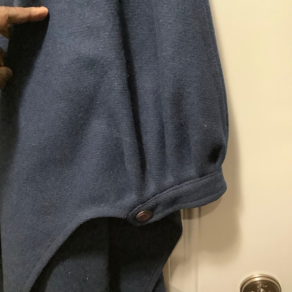 Vintage Pendleton Wool Cape Coat Navy Blue - Picture 4 of 6